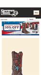 Mobile Screenshot of cowtownboots.com